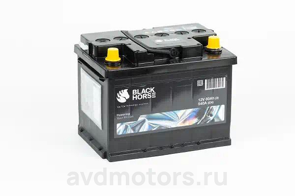 BH0600 — Аккумулятор 60 BLACK HORSE